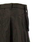 Ganni Ganni Duchesse Nylon Pleated Skirt