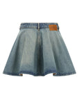 Ganni Ganni Tint Rigid Denim Skirt