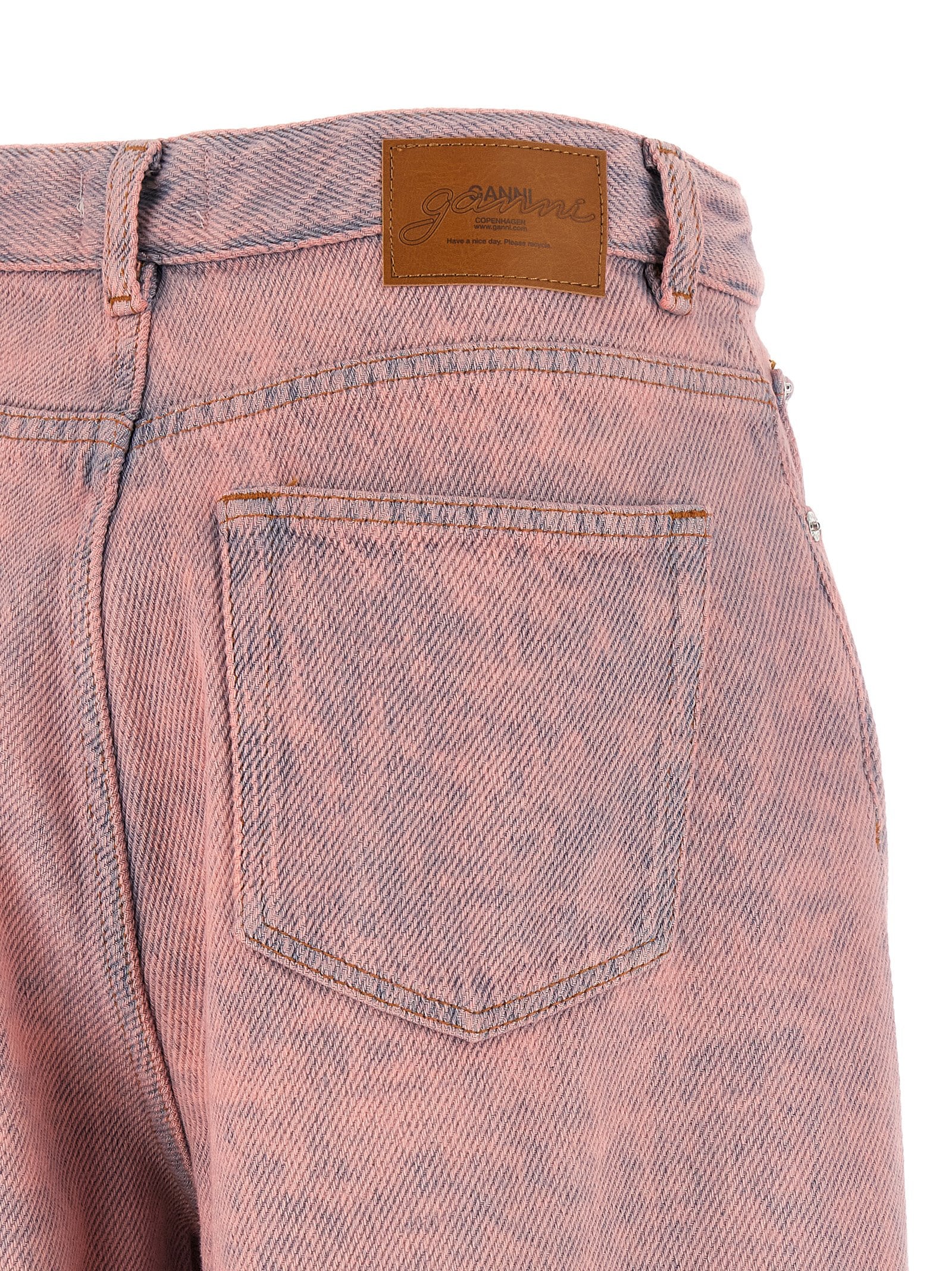 Ganni Ganni Pink Washed Stary Jeans