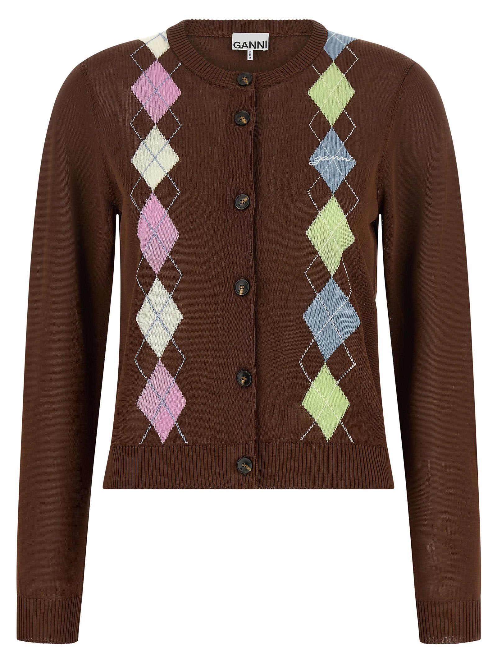 Ganni Ganni Argyle Cardigan