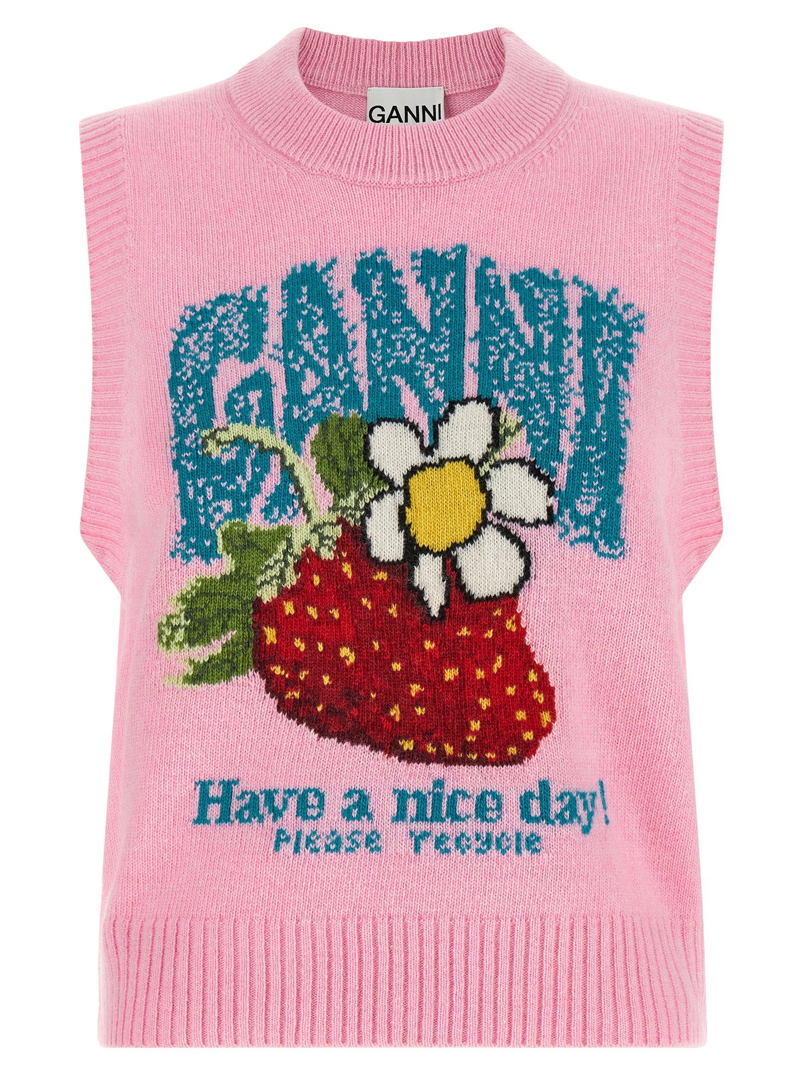 Ganni Ganni Strawberry Vest