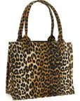 Ganni Ganni Leopard Large Shopping Bag