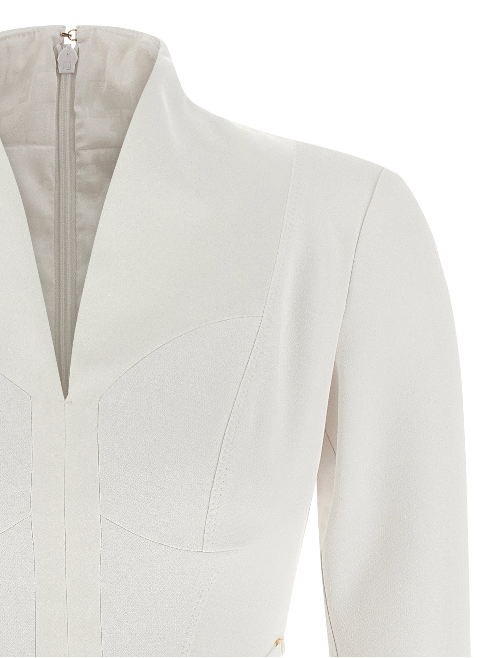 Elisabetta Franchi Elisabetta Franchi Logo Dress With Elastic Bands