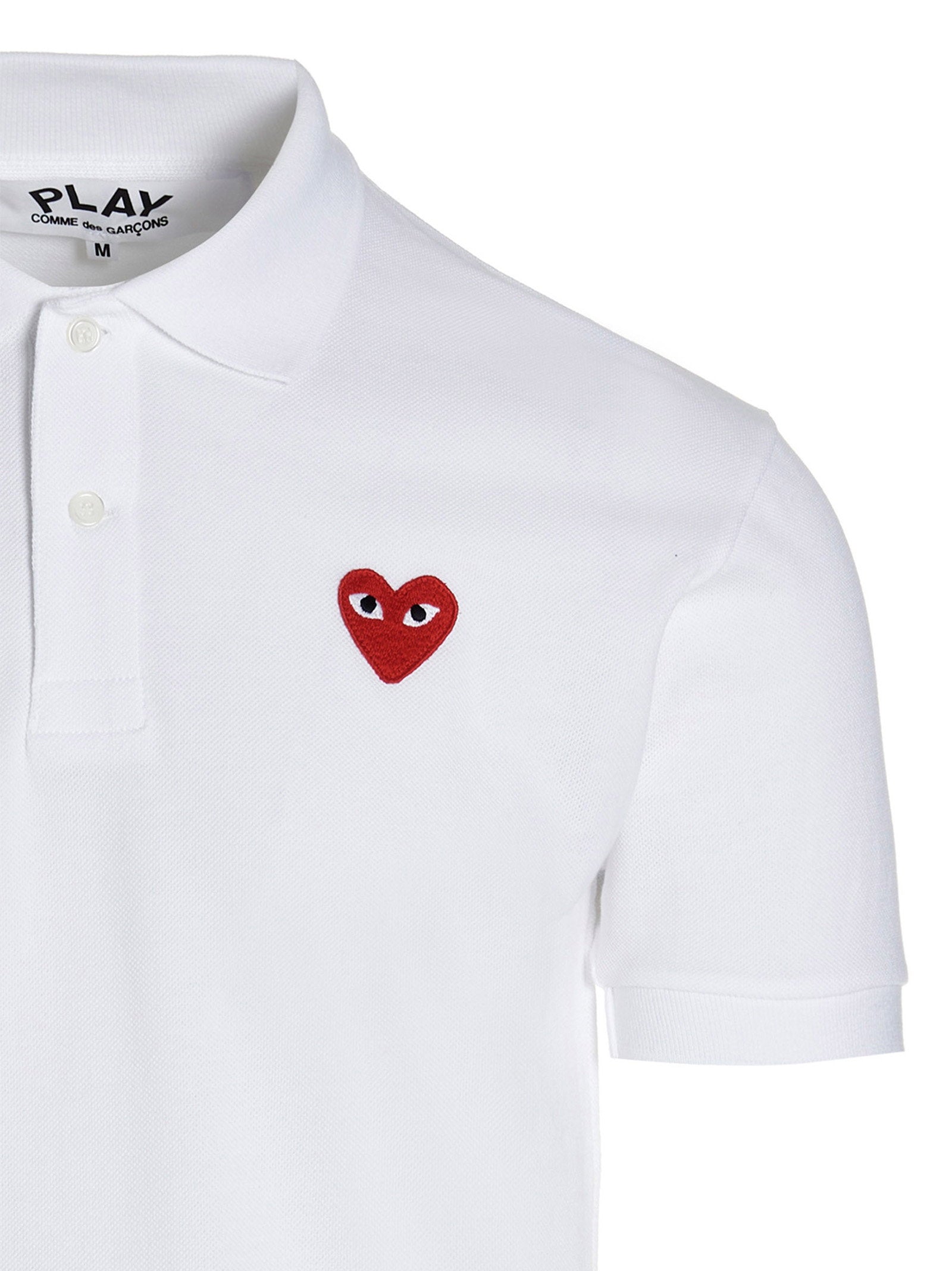 Comme Des Garçons Play Comme Des Garçons Play Logo Patch Polo Shirt
