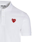 Comme Des Garçons Play Comme Des Garçons Play Logo Patch Polo Shirt