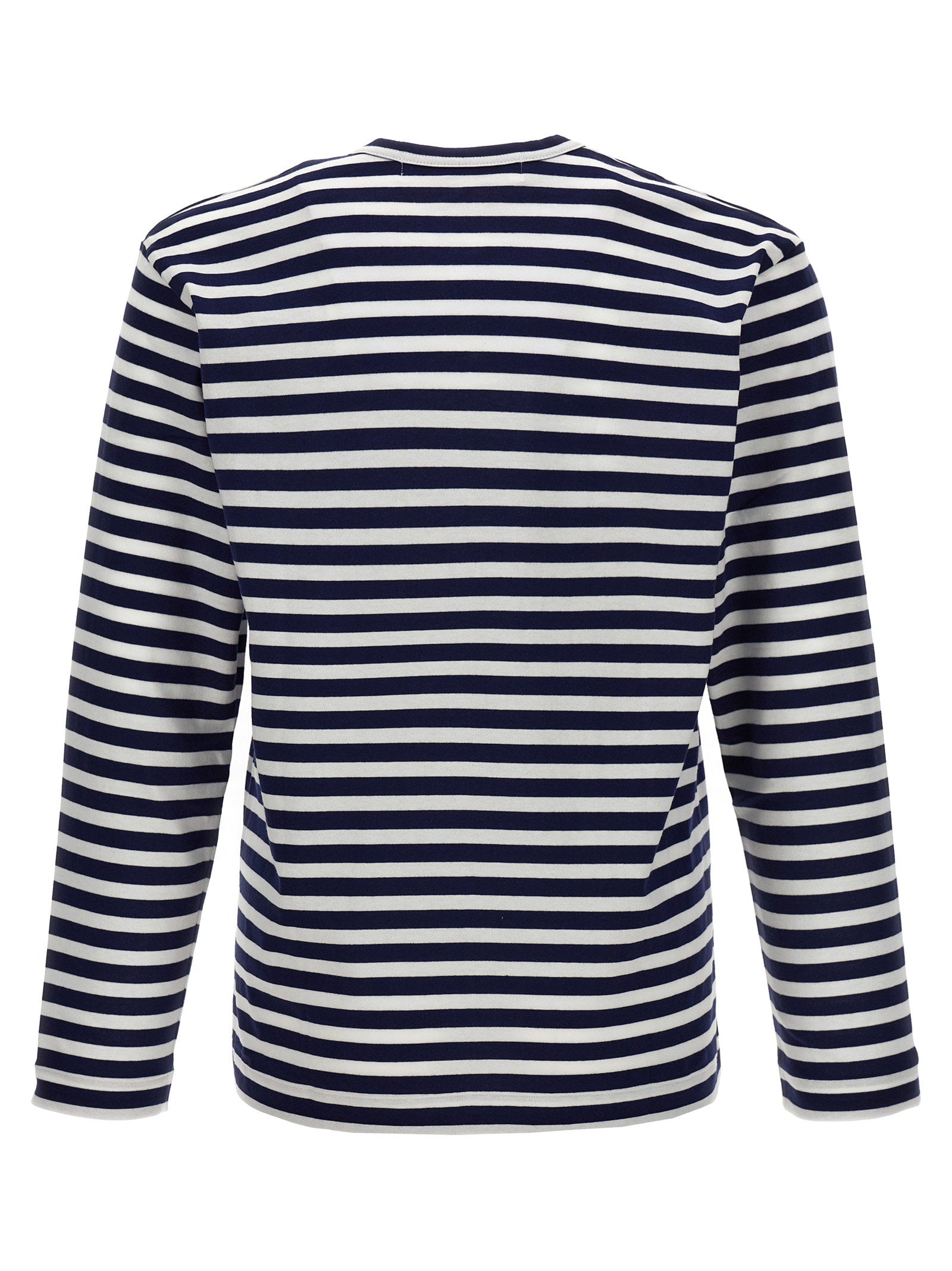 Comme Des Garçons Play Comme Des Garçons Play Logo Patch Stripes T-shirt