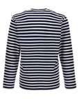 Comme Des Garçons Play Comme Des Garçons Play Logo Patch Stripes T-shirt