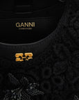 Ganni Ganni Mini Hobo Crochet Handbag