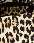 Ganni Ganni Small Bou Bag Leopard Handbag