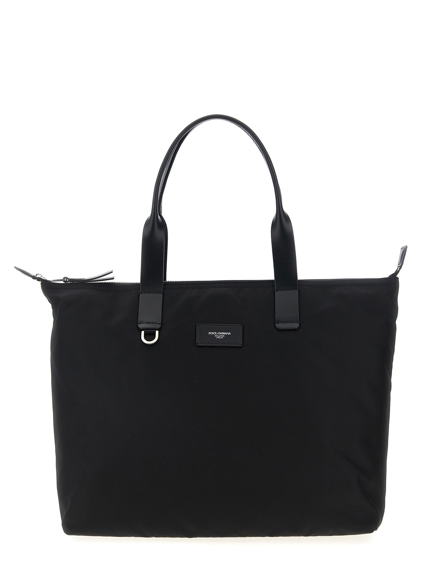 Dolce &amp; Gabbana Dolce &amp; Gabbana Media Logo Patch Shopping Bag