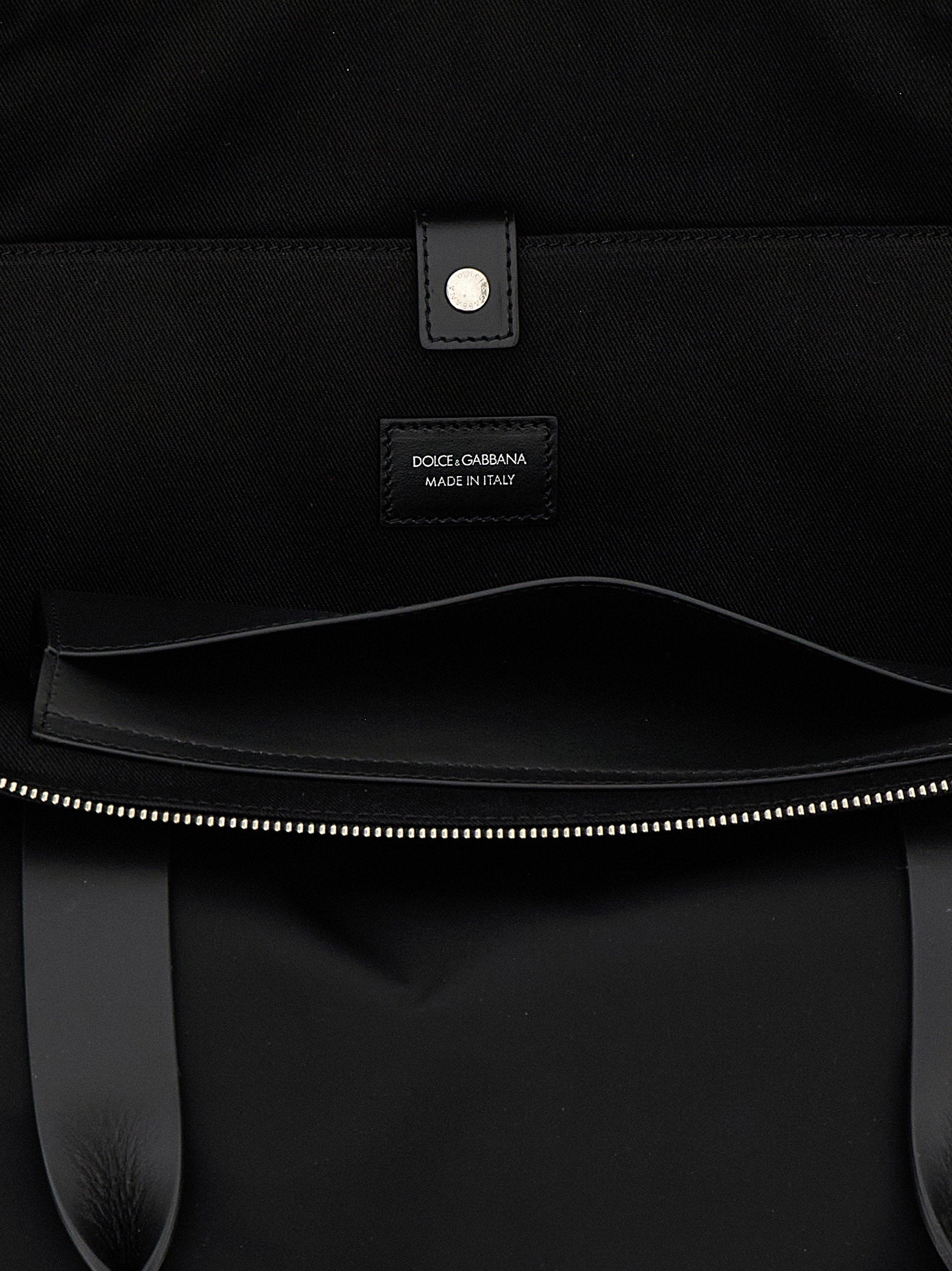 Dolce &amp; Gabbana Dolce &amp; Gabbana Media Logo Patch Shopping Bag