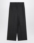 Givenchy Givenchy Dark grey wool wide trousers