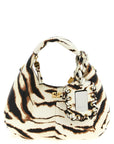 Ganni Ganni Mini Hobo Zebra Handbag
