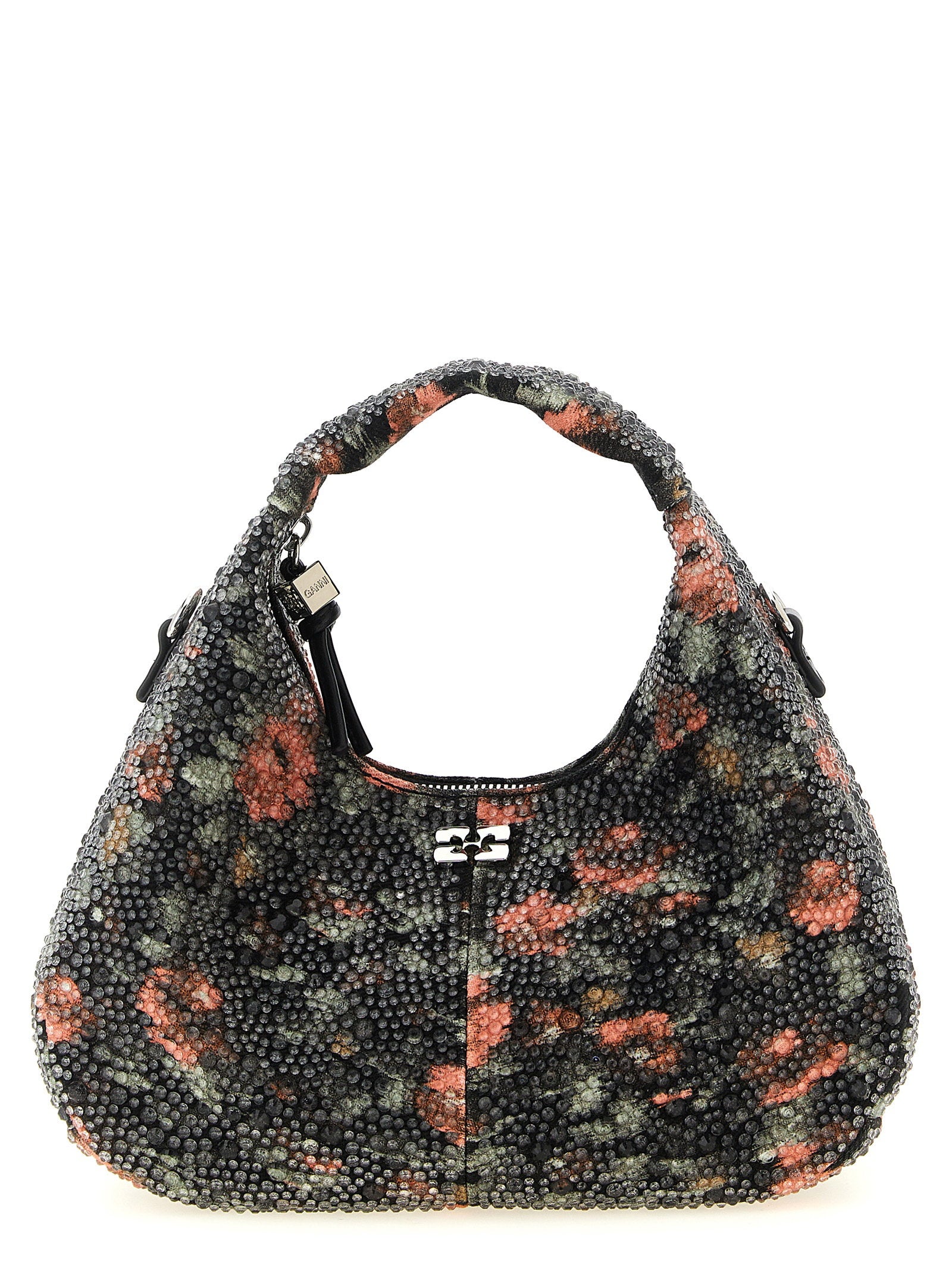 Ganni Ganni Mini Hobo Flowers Handbag