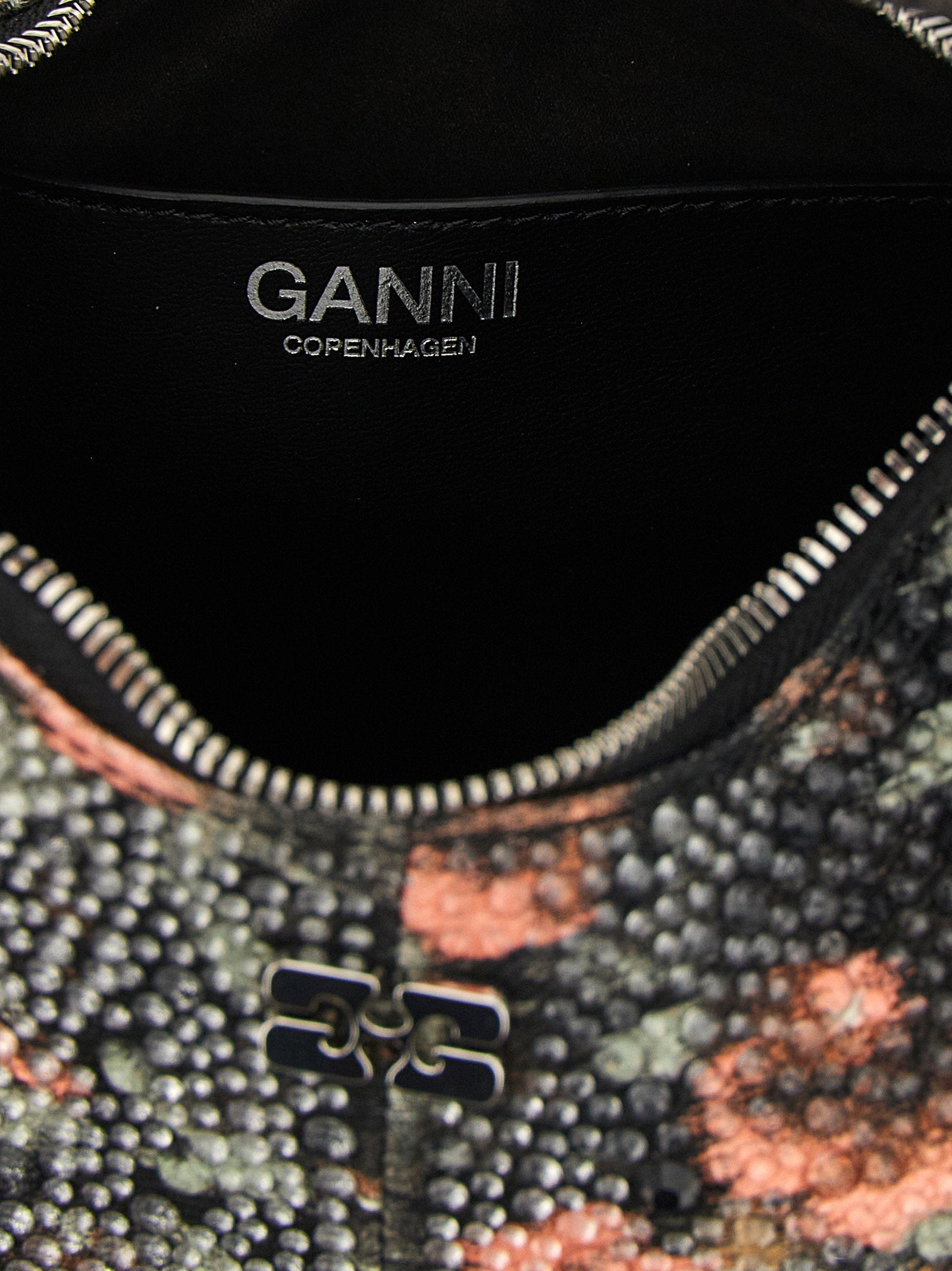 Ganni Ganni Mini Hobo Flowers Handbag
