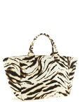 Ganni Ganni Xxl Zebra Shopping Bag