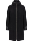 Herno Herno Lamé Thread And Wool Coat