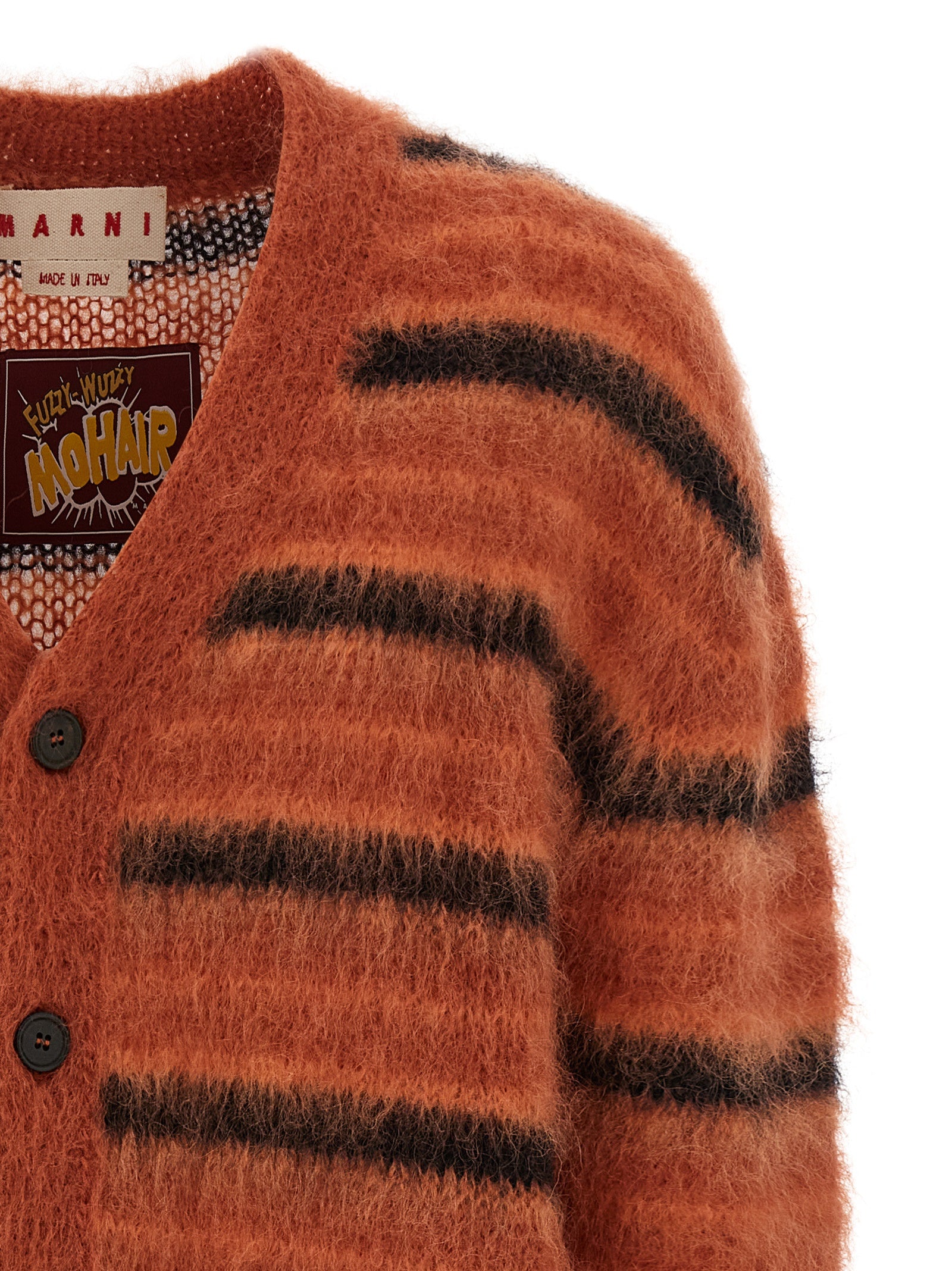 Marni Marni Brushed Striped Cardigan