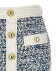 Balmain Balmain Fringed Tweed Skirt
