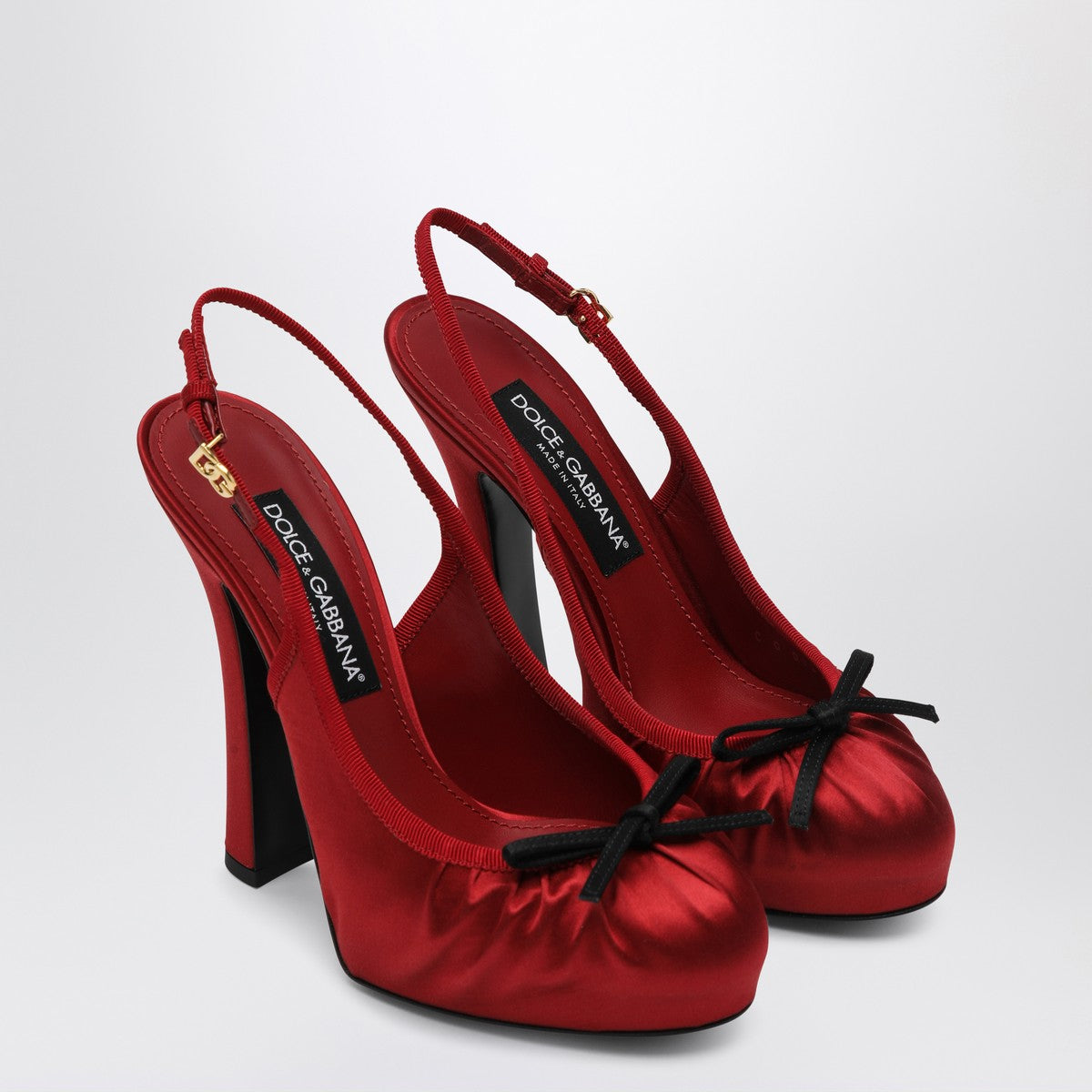 Dolce &amp; Gabbana Dolce &amp; Gabbana Dolce&amp;Gabbana Red satin high slingback