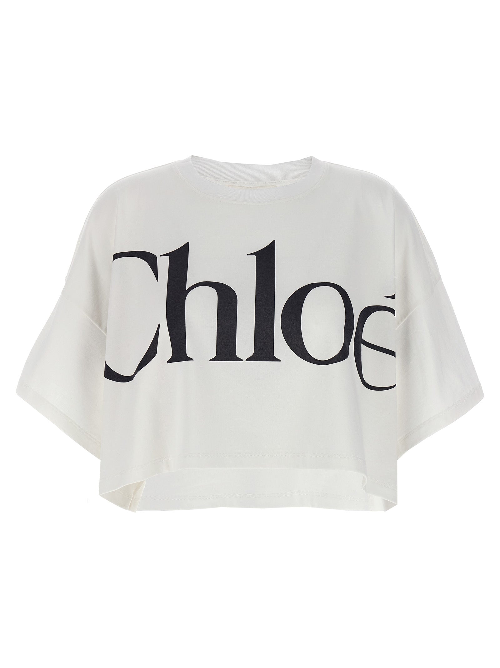 Chloé Chloé Logo Crop T-shirt