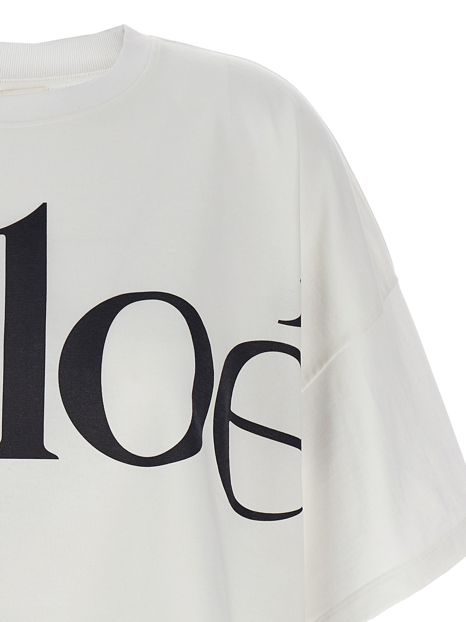 Chloé Chloé Logo Crop T-shirt