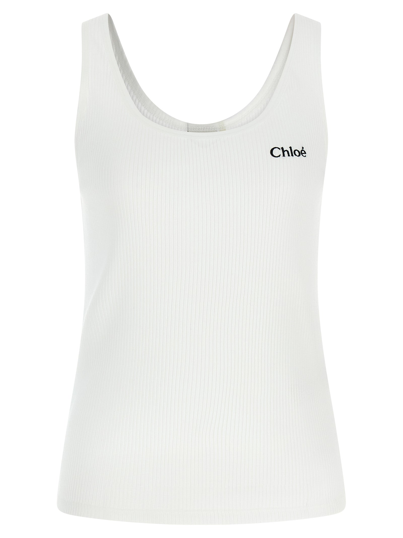 Chloé Chloé Logo Embroidery Top