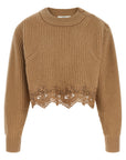 Chloé Chloé Cropped Lace Sweater