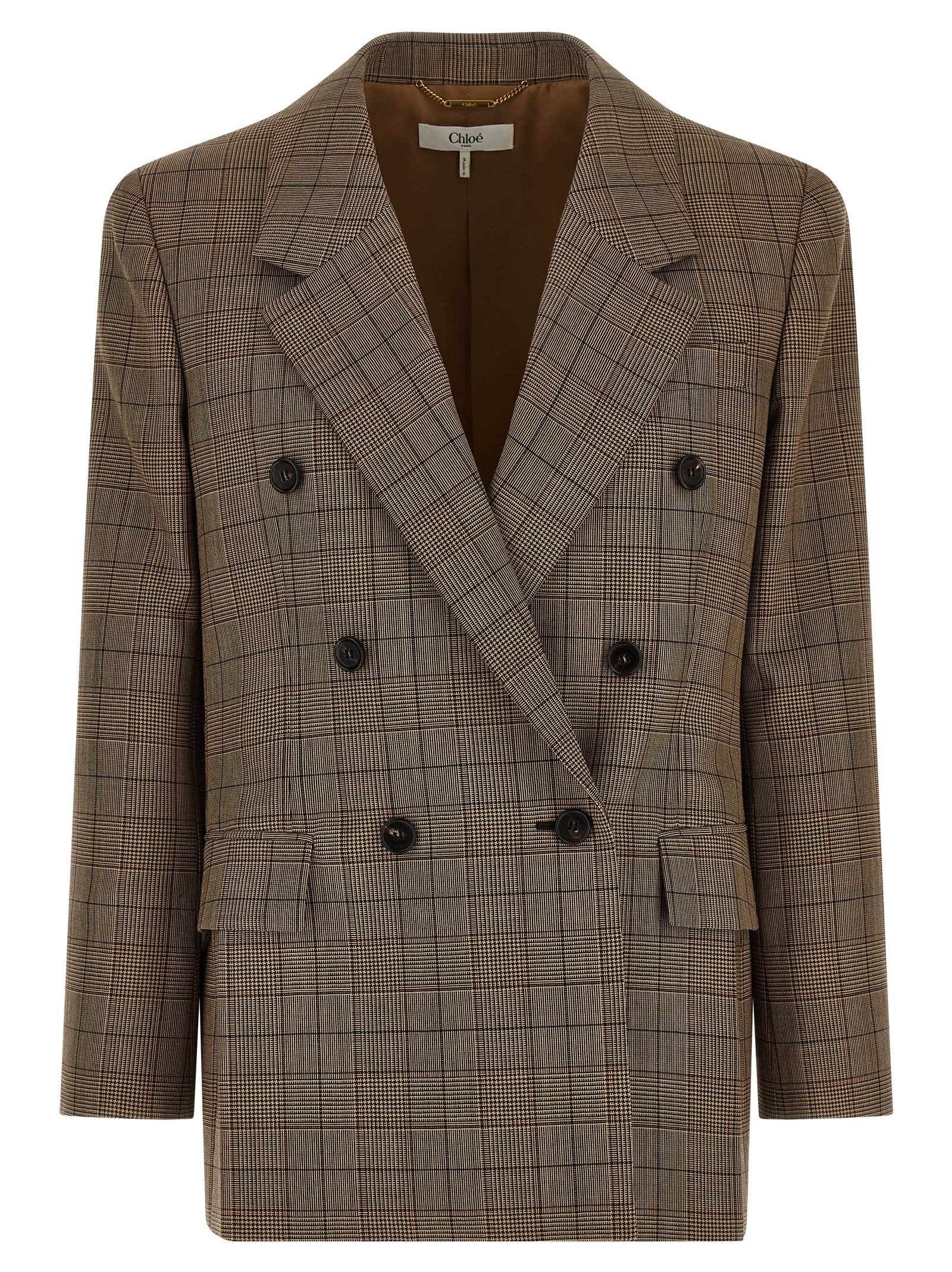 Chloé Chloé Check Double-breasted Blazer