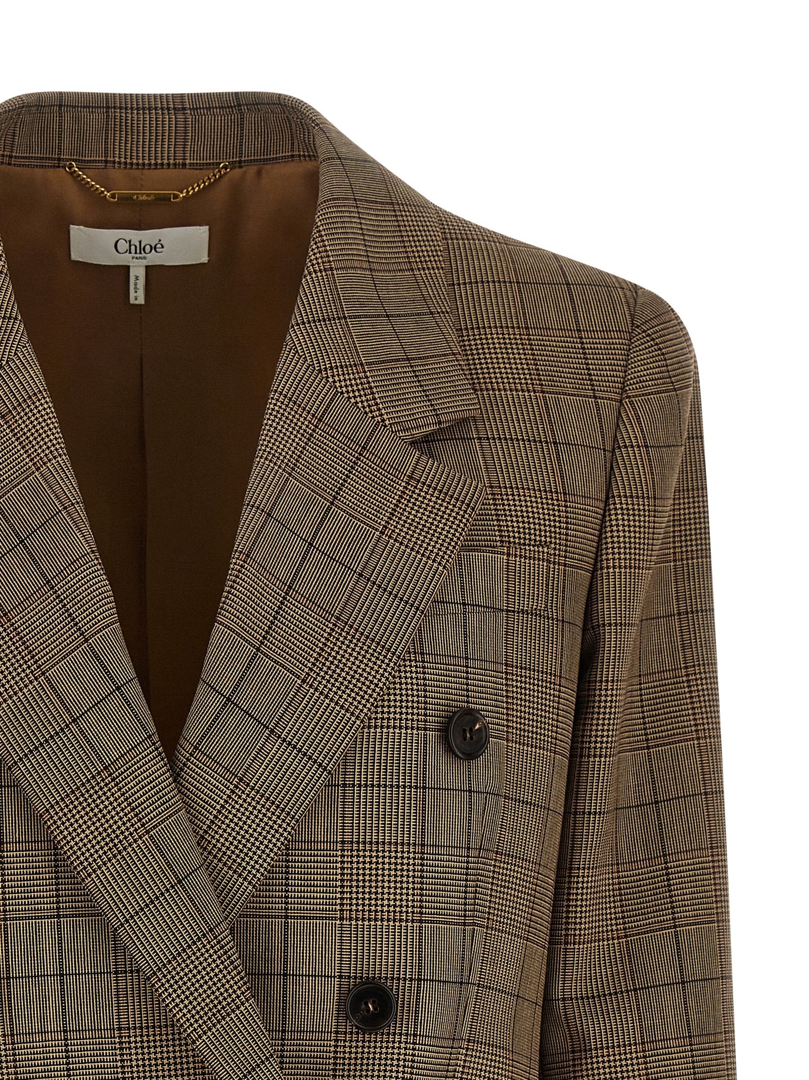 Chloé Chloé Check Double-breasted Blazer