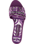 Dolce & Gabbana Dolce & Gabbana Maiolica Embroidery Slides