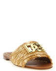 Dolce & Gabbana Dolce & Gabbana Raffia Braid Slides