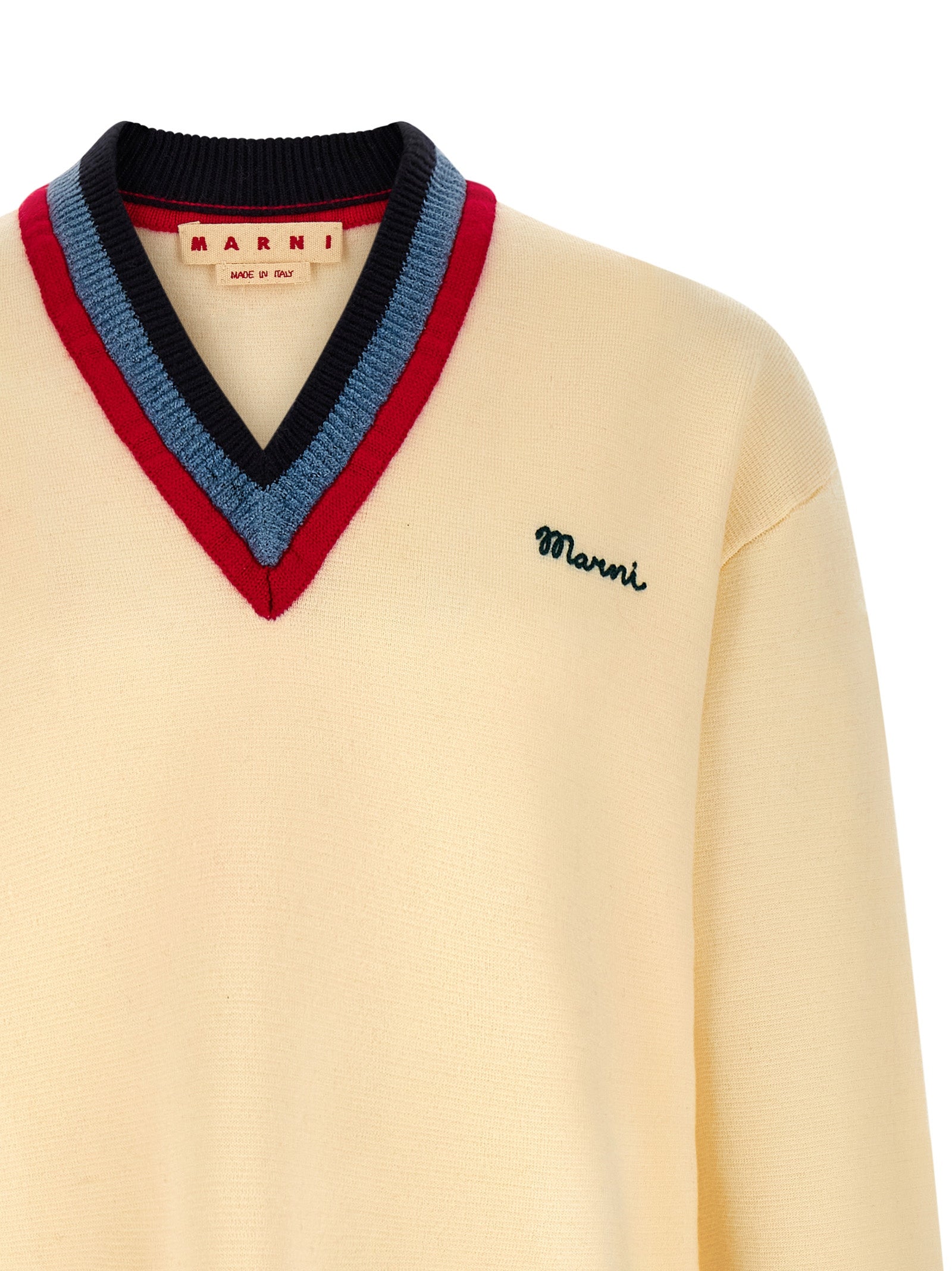Marni Marni Logo Embroidery Sweater