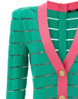 Balmain Balmain Two-tone Knit Dress
