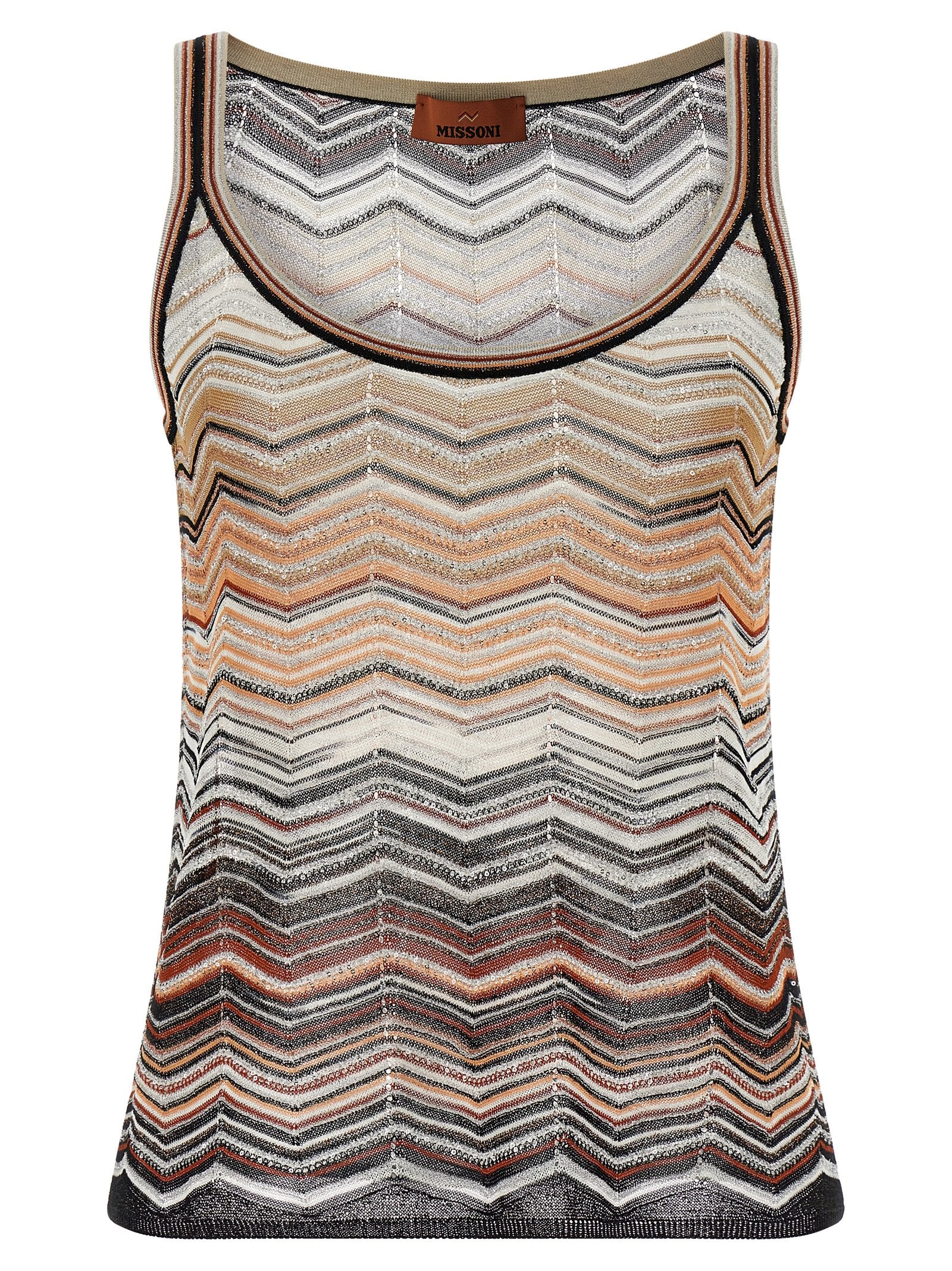 Missoni Missoni Tank Top Chevron Lamé
