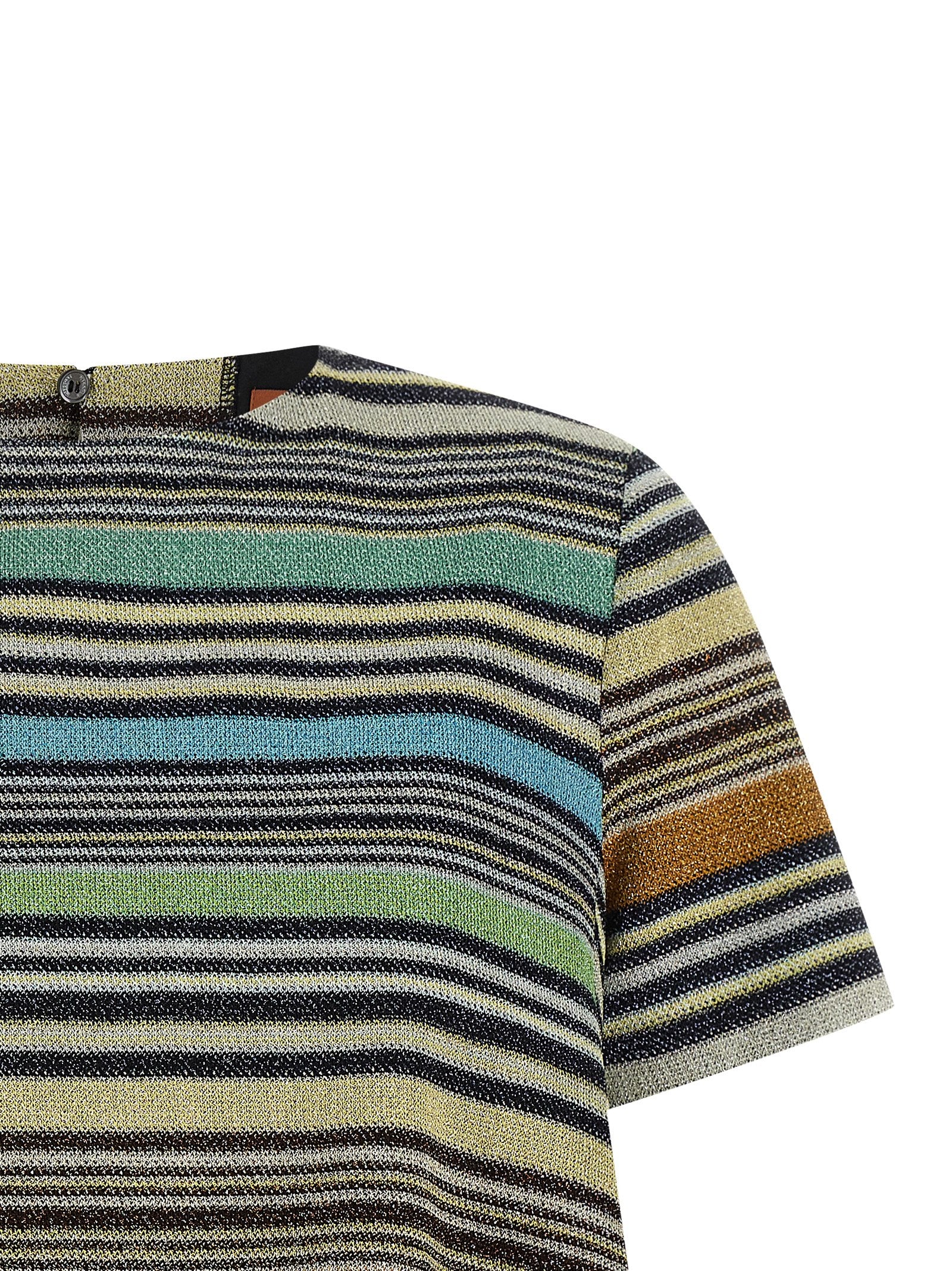Missoni Missoni Lamé Stripes T-shirt