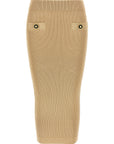 Balmain Balmain Ribbed Midi Skirt