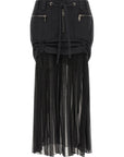 Dolce & Gabbana Dolce & Gabbana Twill And Chiffon Skirt