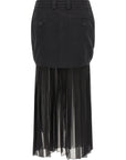Dolce & Gabbana Dolce & Gabbana Twill And Chiffon Skirt