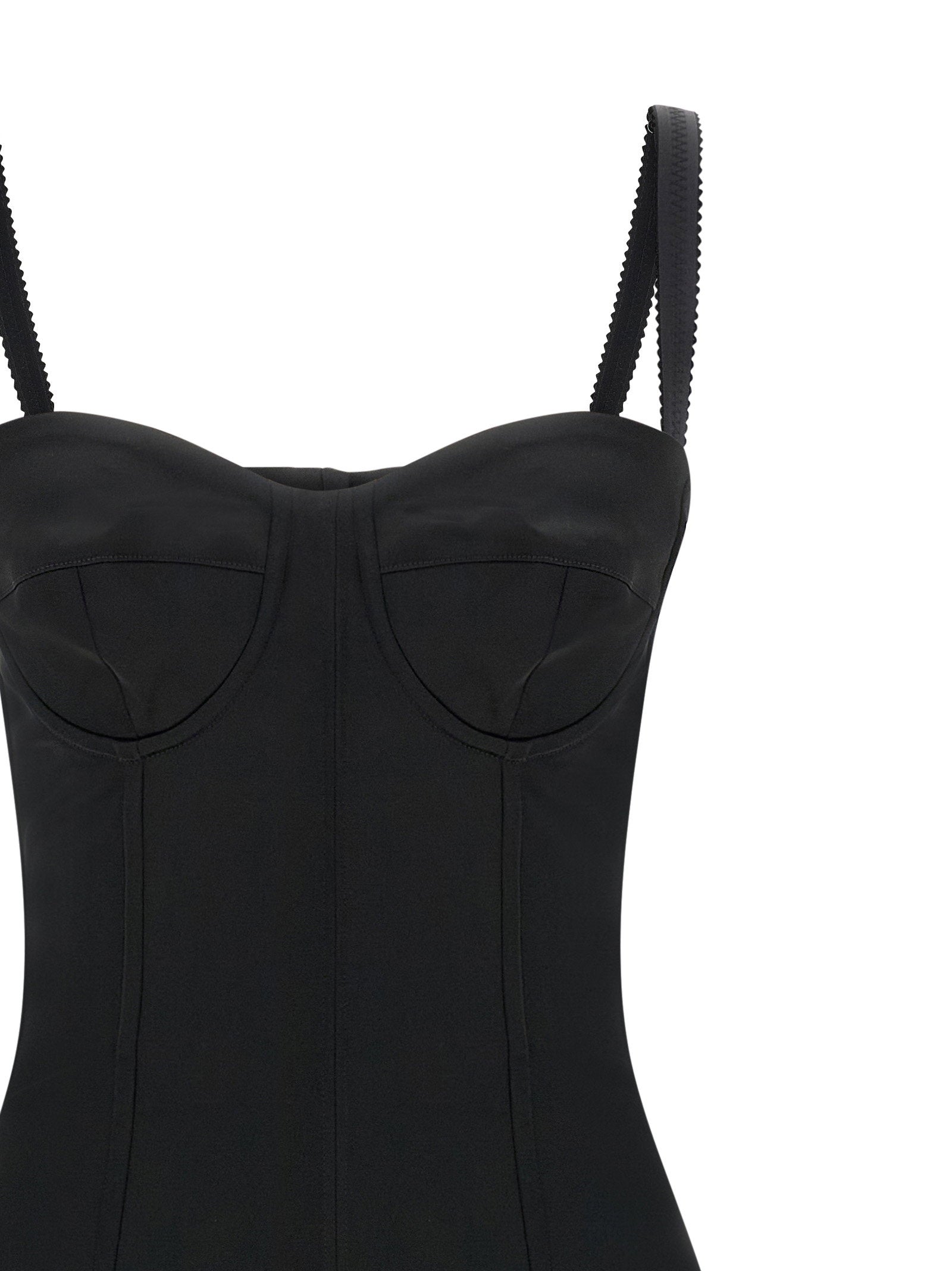 Dolce &amp; Gabbana Dolce &amp; Gabbana Black Sicily Bra Corset Dress