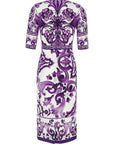 Dolce & Gabbana Dolce & Gabbana Maiolica Print Dress
