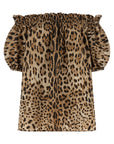 Dolce & Gabbana Dolce & Gabbana Animal Print Cotton Top