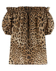 Dolce & Gabbana Dolce & Gabbana Animal Print Cotton Top
