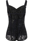 Dolce & Gabbana Dolce & Gabbana Satin And Lace Corsetry Bodysuit