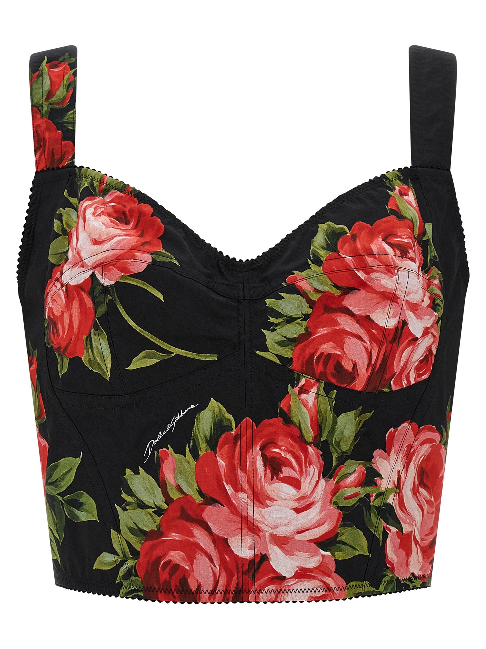 Dolce &amp; Gabbana Dolce &amp; Gabbana Bouquet Rose Bustier Top