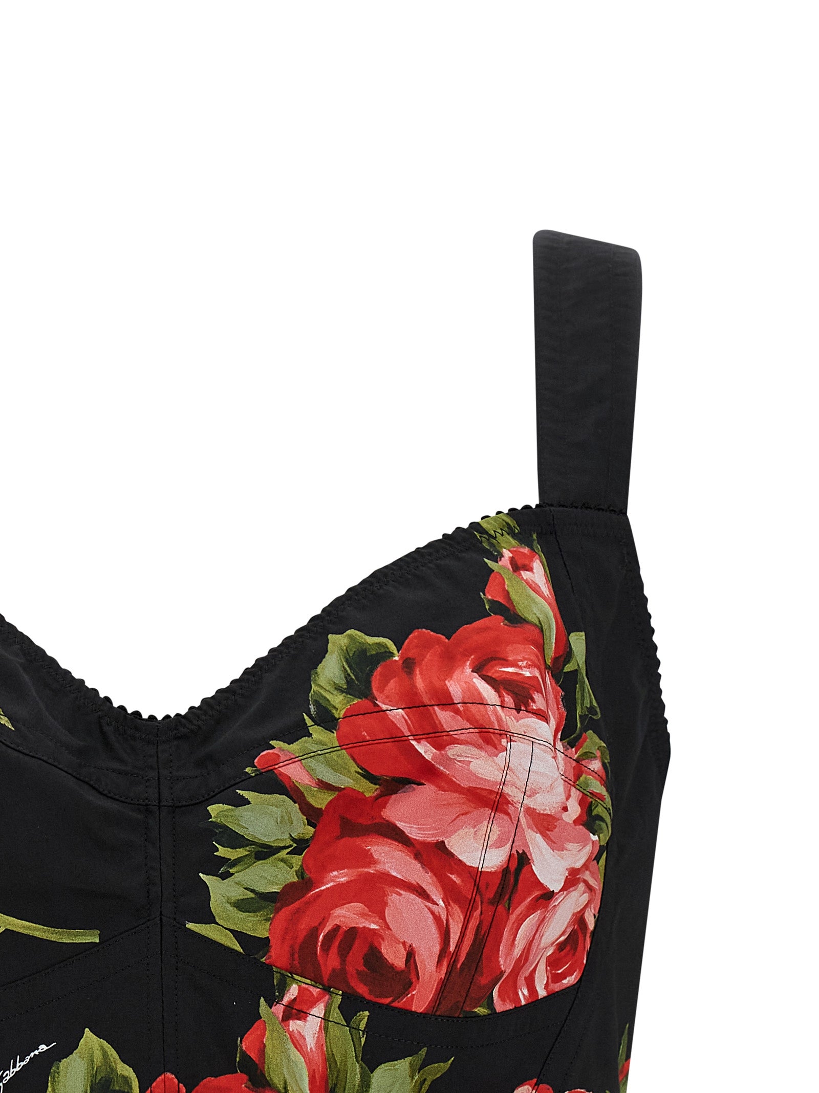 Dolce &amp; Gabbana Dolce &amp; Gabbana Bouquet Rose Bustier Top