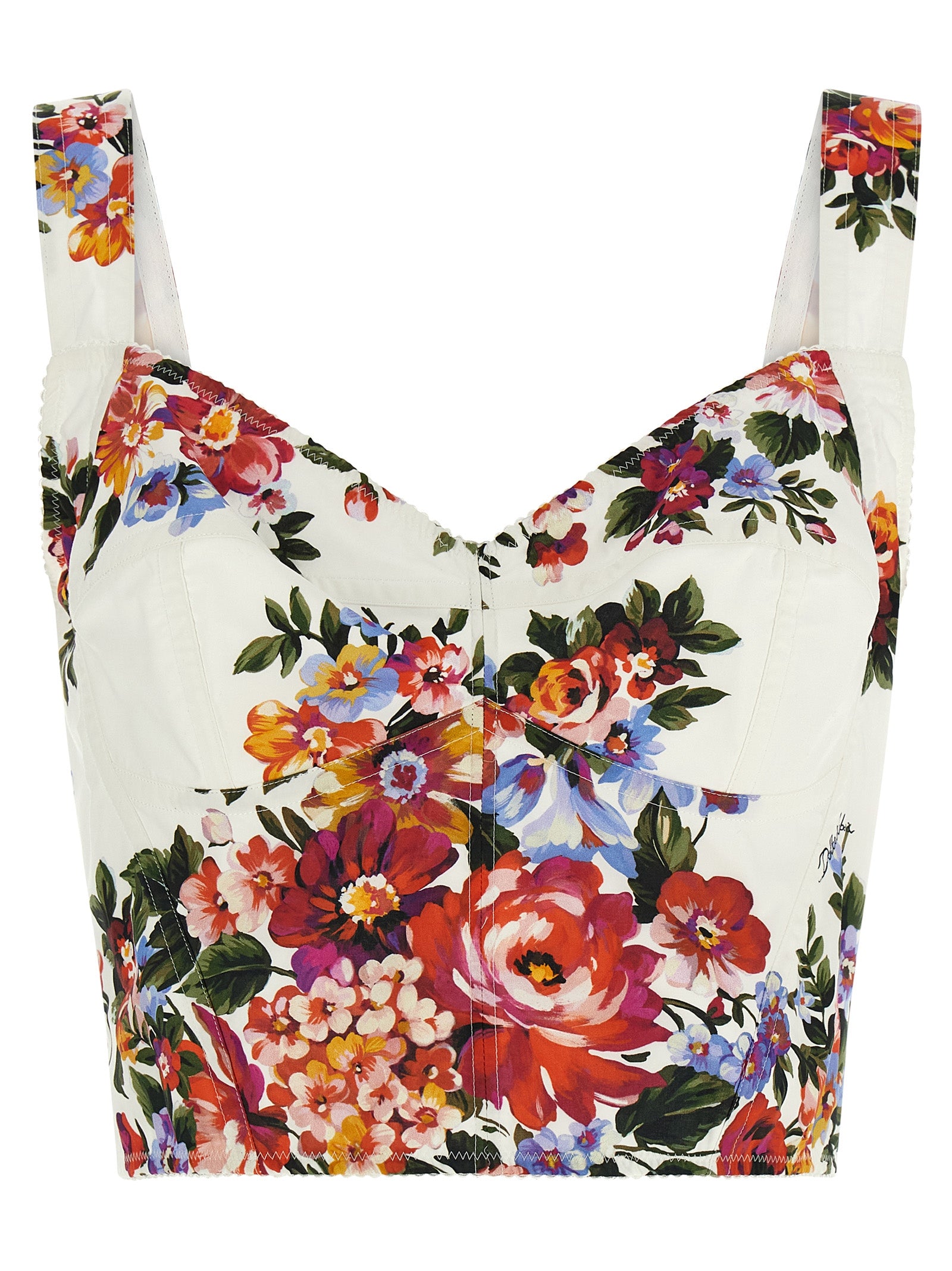 Dolce &amp; Gabbana Dolce &amp; Gabbana Mazzo Di Fiori Print Top