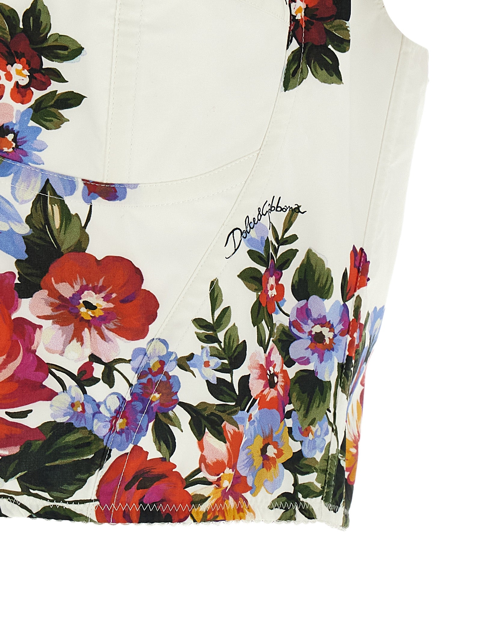 Dolce &amp; Gabbana Dolce &amp; Gabbana Mazzo Di Fiori Print Top