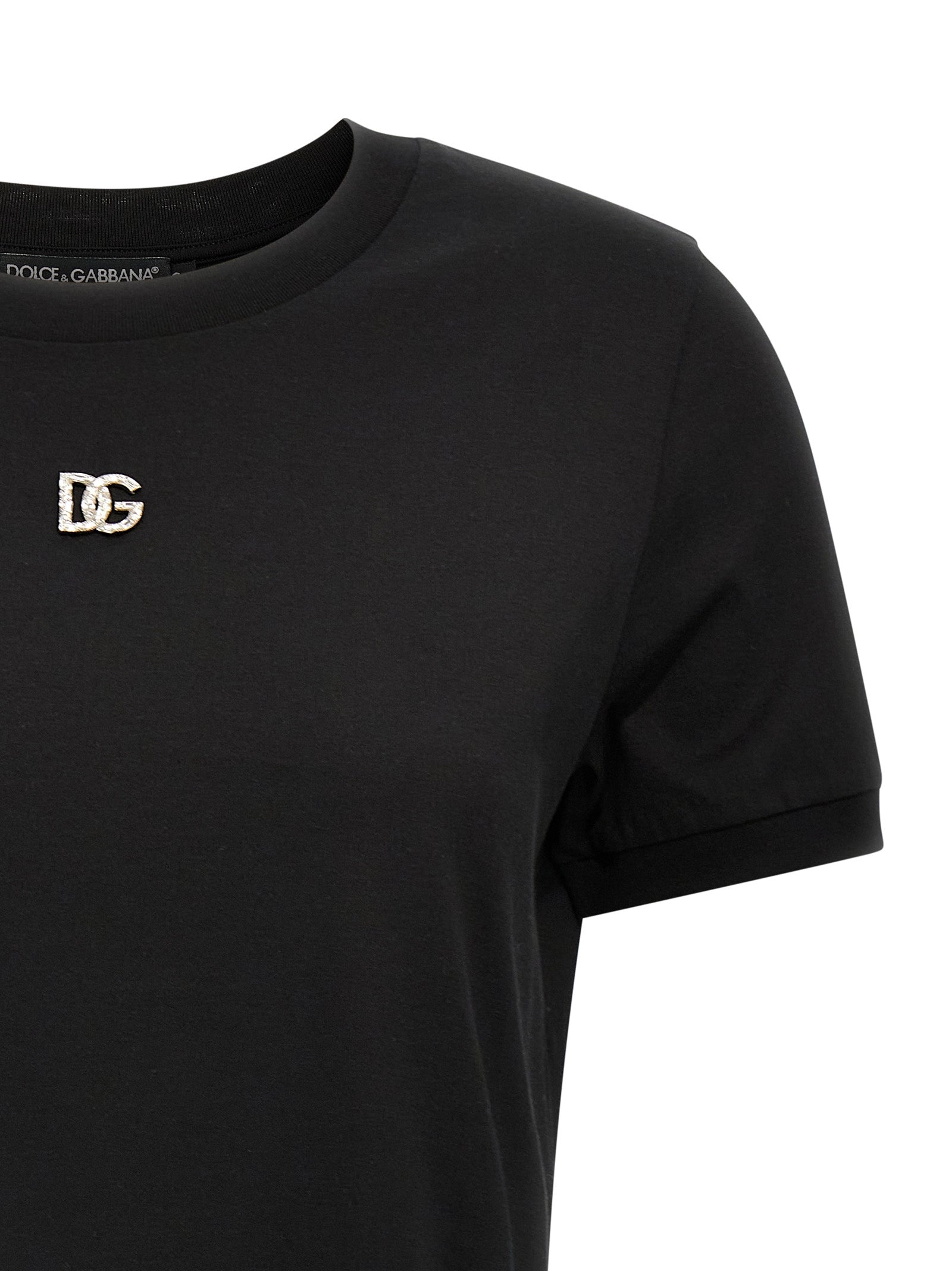 Dolce &amp; Gabbana Dolce &amp; Gabbana Rhinestone Logo T-shirt