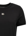 Dolce & Gabbana Dolce & Gabbana Rhinestone Logo T-shirt